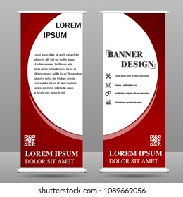 Vertical polygonal banners