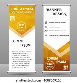 Vertical polygonal banners