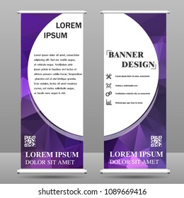 Vertical polygonal banners
