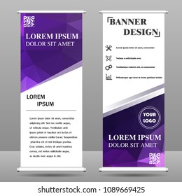 Vertical polygonal banners
