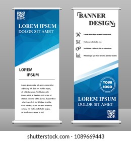 Vertical polygonal banners
