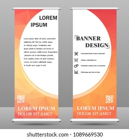 Vertical polygonal banners