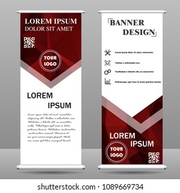 Vertical polygonal banners