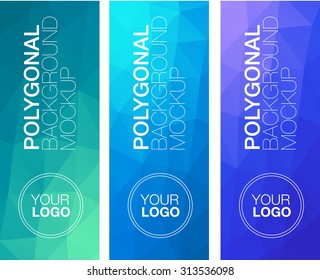 Vertical  polygonal banners