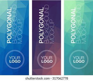 Vertical  polygonal banners