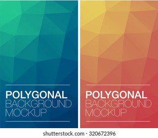 Vertical  polygonal banners