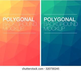 Vertical  polygonal banners