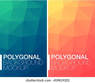 Vertical polygonal banners