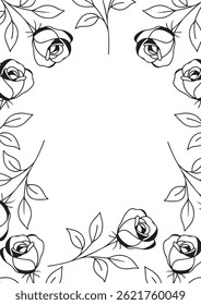 cartaz vertical ou modelo de cartão com um simples ícone de botão rosa desenhado com algumas linhas em estilo de arte de linha, para logotipos e tatuagens