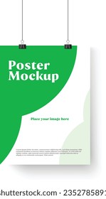 Vertical poster mockup suitable for all purpose magazine cover flyer bookcover A4 vertical vector file