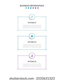 Barra de progreso de la Vertical con 3 Elementos en forma de flecha, que simbolizan las tres etapas de la estrategia y la progresión empresarial. Plantilla de diseño de infografía de línea de tiempo limpia. Vector para presentación móvil.