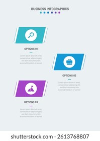 Vertical progress bar featuring 3 arrow-shaped elements, symbolizing the three stages of business strategy and progression. Clean timeline infographic design template. Vector for mobile presentation.