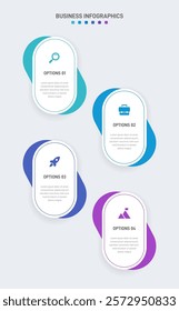 Vertical progress bar featuring 4 arrow-shaped elements, symbolizing the four stages of business strategy and progression. Clean timeline infographic design template. Vector for mobile presentation.