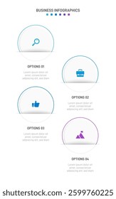 Vertical progress bar featuring 4 arrow-shaped elements, symbolizing the four stages of business strategy and progression. Clean timeline infographic design template. Vector for mobile presentation.