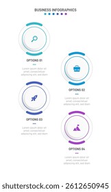 Vertical progress bar featuring 4 arrow-shaped elements, symbolizing the four stages of business strategy and progression. Clean timeline infographic design template. Vector for mobile presentation.