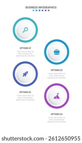 Vertical progress bar featuring 4 arrow-shaped elements, symbolizing the four stages of business strategy and progression. Clean timeline infographic design template. Vector for mobile presentation.