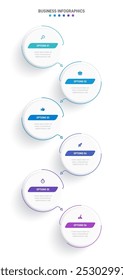 Vertical progress bar featuring 6 arrow-shaped elements, symbolizing the six stages of business strategy and progression. Clean timeline infographic design template. Vector for mobile presentation.