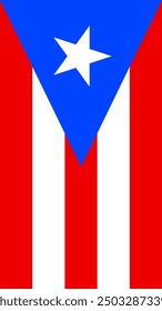 Vertical Puerto Rico Flag, Vertical Flag of Puerto Rico