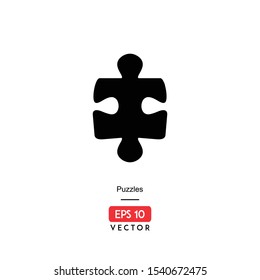 Vertical puzzle icon vector, EPS10 - Vector