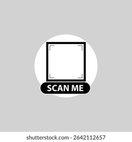 Vertical QR Design with Bold Text Wrap