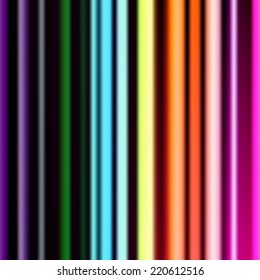 Vertical rainbow colored striped decorative background