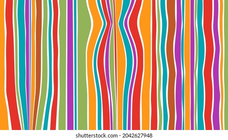 Fondo vertical de textura de superficie rayada con arco iris. Diseño minimo de patrones de rayas monocromáticas.