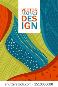 Vertical rectangular background of stripes. Vector illustration.