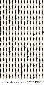 Vertical rectangular banner with triangles. Geometric pattern. Background in modern minimalist style. Vector illustration.