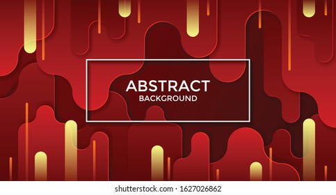 Vertical Red Abstract Background With Yellow And Orange Stripes