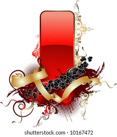 Vertical Red Banner