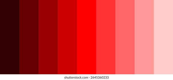 Vertical red gradient background showcasing a vibrant range of red hues from dark maroon to light pink. Ideal for dynamic design backdrops or color reference