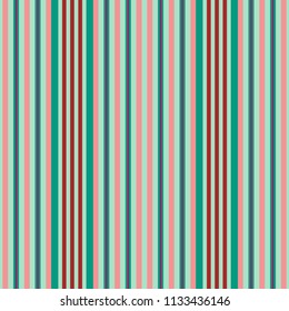 Vertical red and green stripes print vector