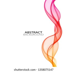 
Vertical red shade wave on a white background