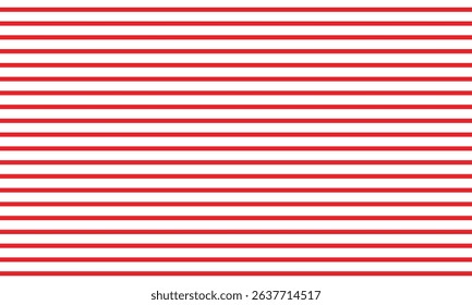 Vertical red and white stripes background. Seamless and repeating pattern. Editable template. Vector illustration. EPS 10 . 