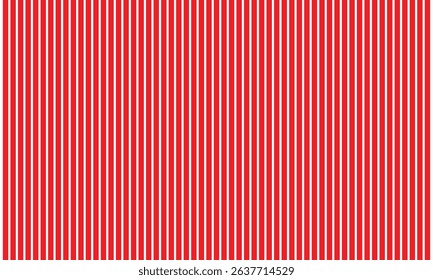 Vertical red and white stripes background. Seamless and repeating pattern. Editable template. Vector illustration. EPS 10 . 