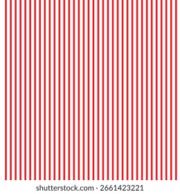 Vertical red and white stripes background. Seamless and repeating pattern. Editable template. Vector illustration.EPS10