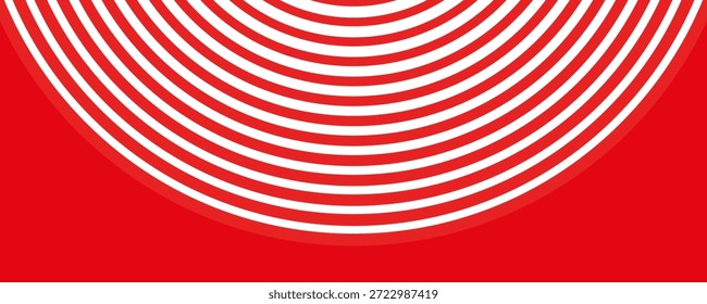 Vertikaler Hintergrund mit roten und weißen Streifen. Nahtloses und sich wiederholendes Muster.
