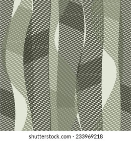 Vertical relief bands, wavy, casually puff grid background.