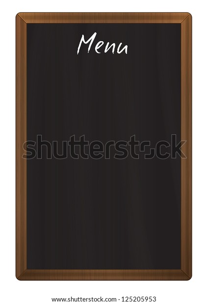 Vertical Restaurant Wooden Chalkboard Menu Stock Vector (Royalty Free ...