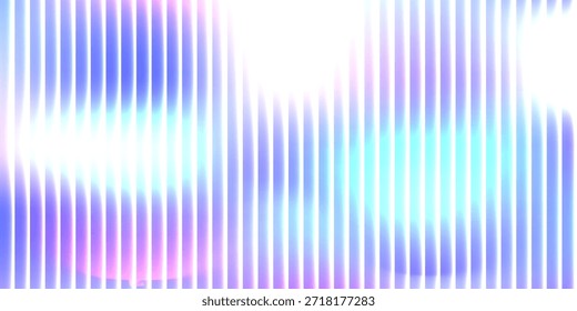 Vertical ribbed glass surface, cool cyan purple spectrum with diffuse white glow and gentle distortion, dreamy abstract wallpaper, vector illustration
