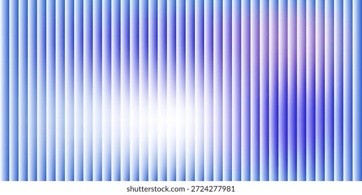 Superficie de cristal acanalada de la Vertical, espectro púrpura cian fresco con el brillo blanco difuso y la distorsión suave, papel pintado abstracto soñador, Ilustración vectorial