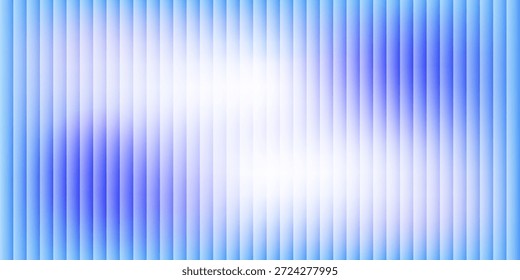 Superficie de cristal acanalada de la Vertical, espectro púrpura cian fresco con el brillo blanco difuso y la distorsión suave, papel pintado abstracto soñador, Ilustración vectorial
