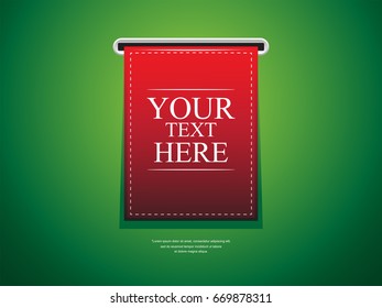 Vertical Ribbon , Bookmark, Label, Tags elements for your Sales
