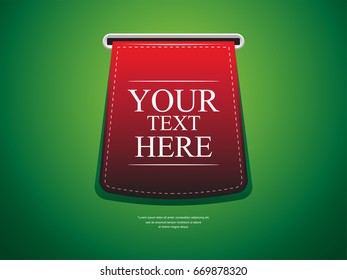 Vertical Ribbon , Bookmark, Label, Tags elements for your Sales