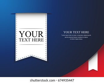 Vertical Ribbon , Bookmark, Label or Tags elements for print ,  web, banner and poster material. 