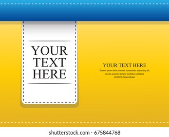 Vertical Ribbon , Bookmark, Label or Tags elements for print, web, banner and poster material.