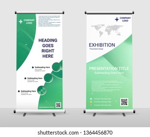 Vertical Roll Up Banner - Signboard Brochure Advertising Flyer Template X-banner