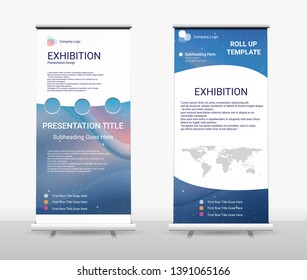 Vertical Roll Up Banner - Signboard Brochure Advertising Flyer Template X-banner