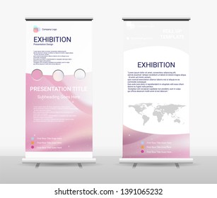 Vertical Roll Up Banner - Signboard Brochure Advertising Flyer Template X-banner