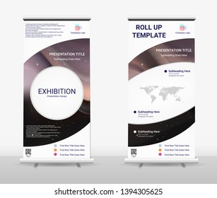 Vertical Roll Up Banner - Signboard Brochure Advertising Flyer Template X-banner